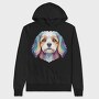 Colorful Cavachon Dog, Hanorac Oversize Barbati (Unisex)