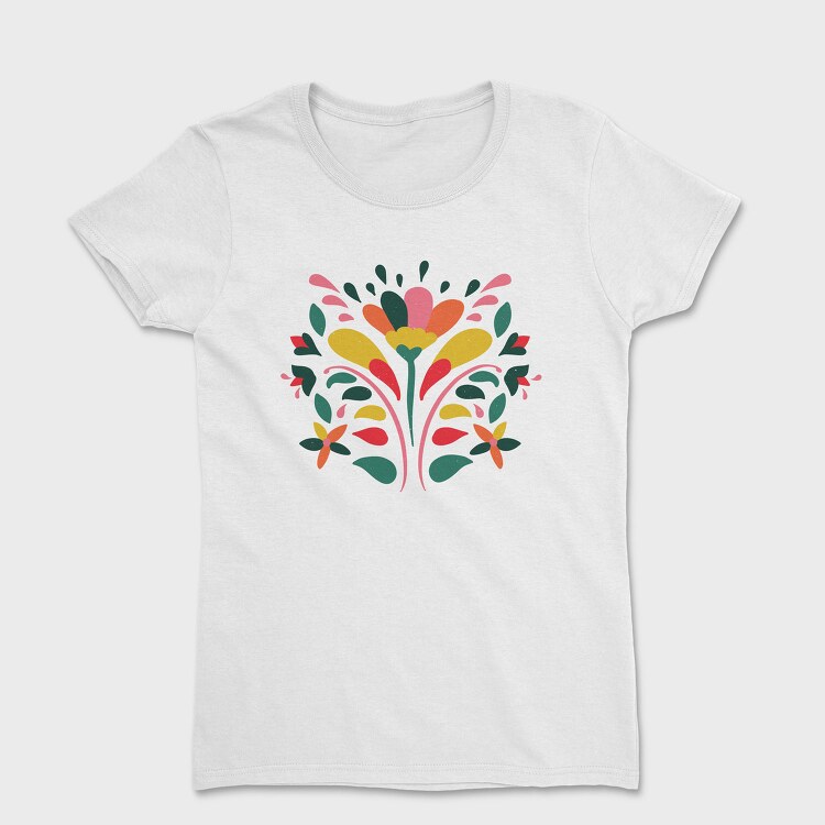 Colorful Flower Floral 03, Tricou Femei