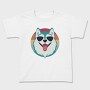 Cool Husky With Sunglasses Face, Tricou Copii