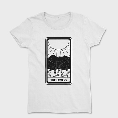 Cool Lovers Tarot Card The Cat, Tricou Femei