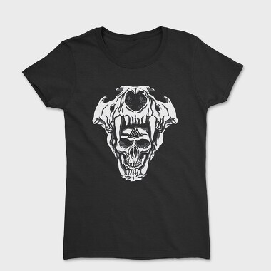 Cool Viking Skulls Bear Man, Tricou Femei