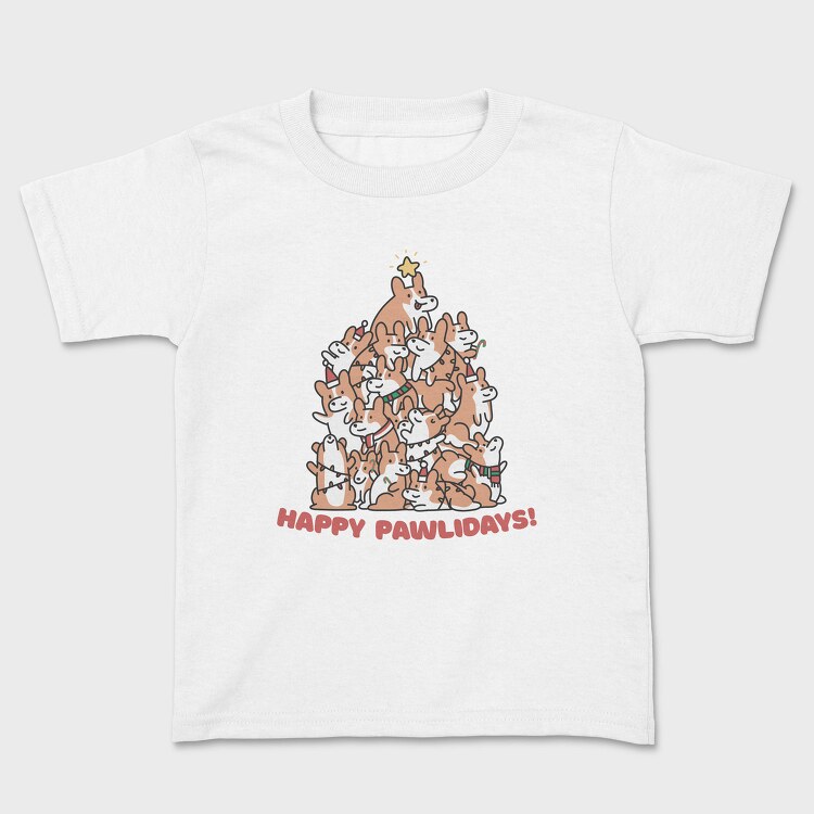 Corgi Dog Christmas Tree Corgies, Tricou Copii