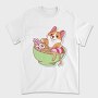 Corgi Noodle Bowl, Tricou Barbati (Unisex)