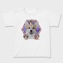 Corgi Psychedelic Collage, Tricou Copii