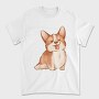 Corgi Smile, Tricou Barbati (Unisex)