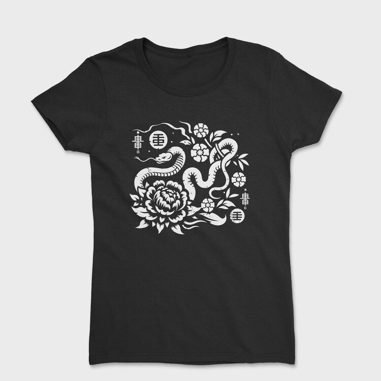 Chinese Zodiac Snake New Year, Tricou Femei