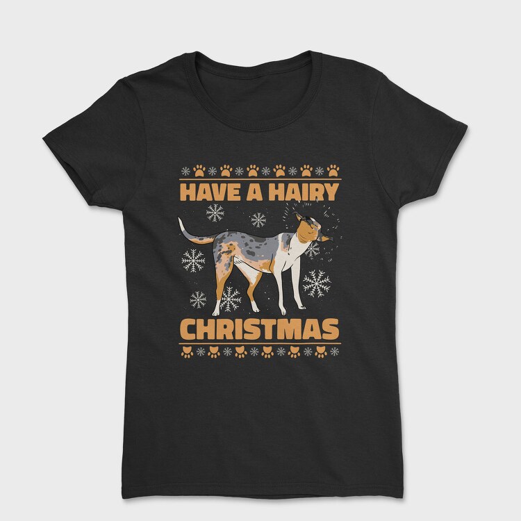 Christmas Dog Hair X Mas, Tricou Femei