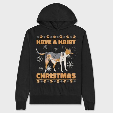 Christmas Dog Hair X Mas, Hanorac Oversize Barbati (Unisex)