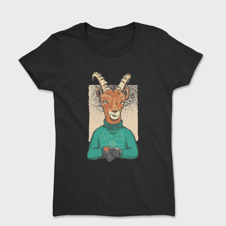 Christmas Gazelle Capricorn, Tricou Femei