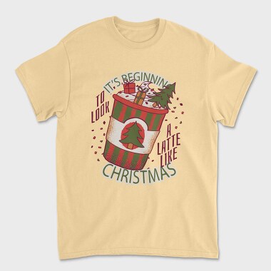 Christmas Latte A Latte Like, Tricou Barbati (Unisex)