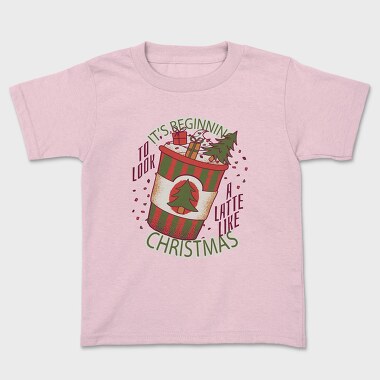 Christmas Latte A Latte Like, Tricou Copii