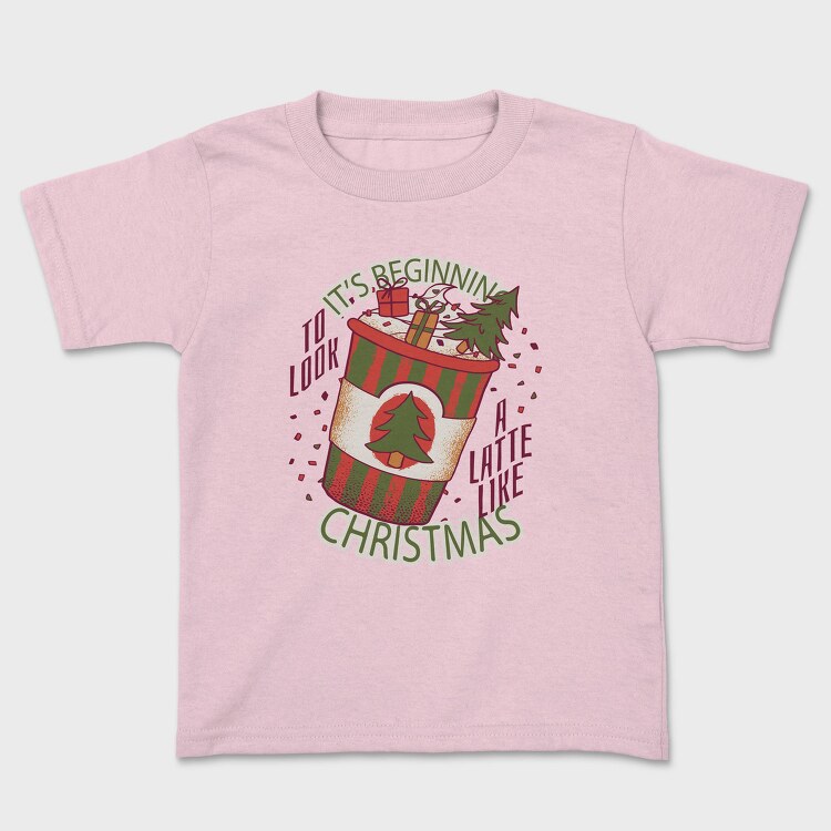 Christmas Latte A Latte Like, Tricou Copii