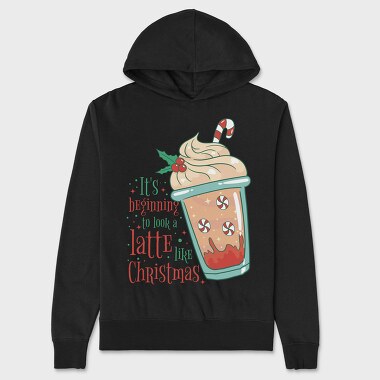 Christmas Latte, Hanorac Oversize Barbati (Unisex)