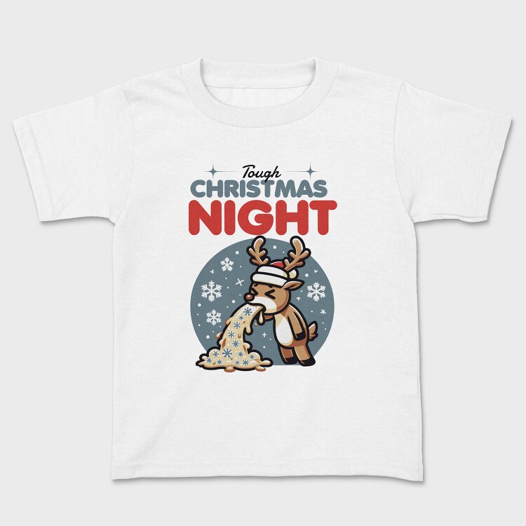 Christmas Sick Reindeer Night, Tricou Copii