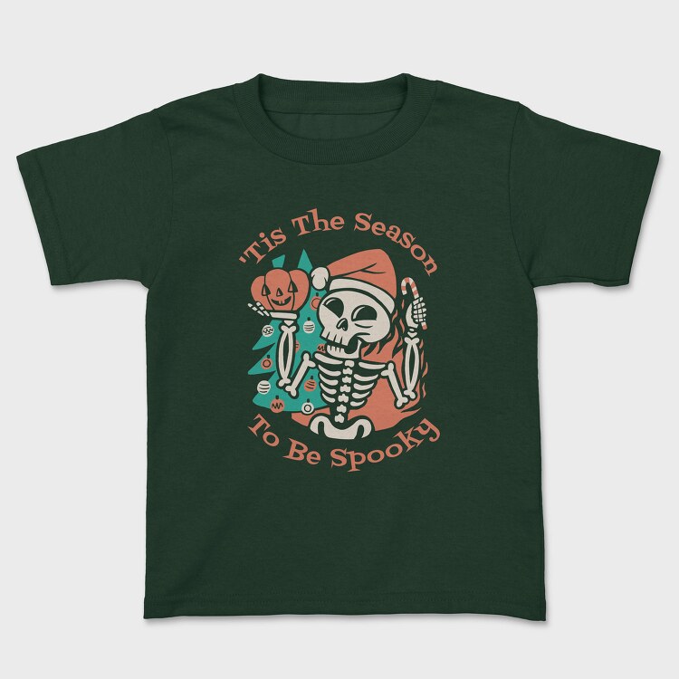Christmas Skeleton This The Season To Be Spooky, Tricou Copii