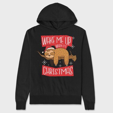 Christmas Sloth (2), Hanorac Oversize Barbati (Unisex)