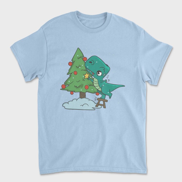 Christmas T Rex And Tree Chistmas, Tricou Barbati (Unisex)