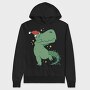 Christmas T Rex Fun Dab, Hanorac Oversize Barbati (Unisex)