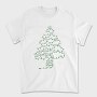 Christmas Tree Made Of Lights, Tricou Barbati (Unisex)