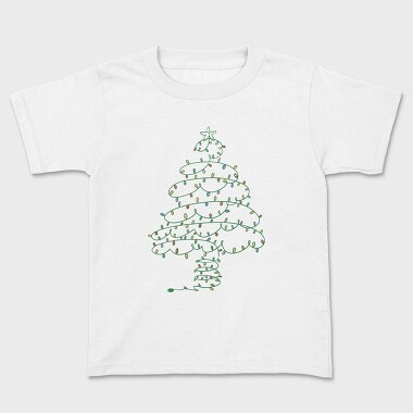 Christmas Tree Made Of Lights, Tricou Copii
