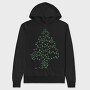 Christmas Tree Made Of Lights, Hanorac Oversize Barbati (Unisex)