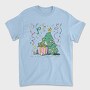 Christmas Tree New Year Character Present Pillow, Tricou Barbati (Unisex)
