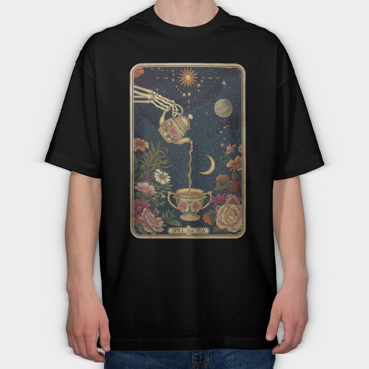 Spill The Tea, Tricou Oversize Barbati (Unisex)
