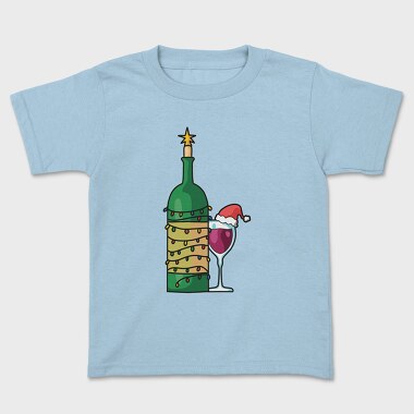 Christmas Wine Glass, Tricou Copii