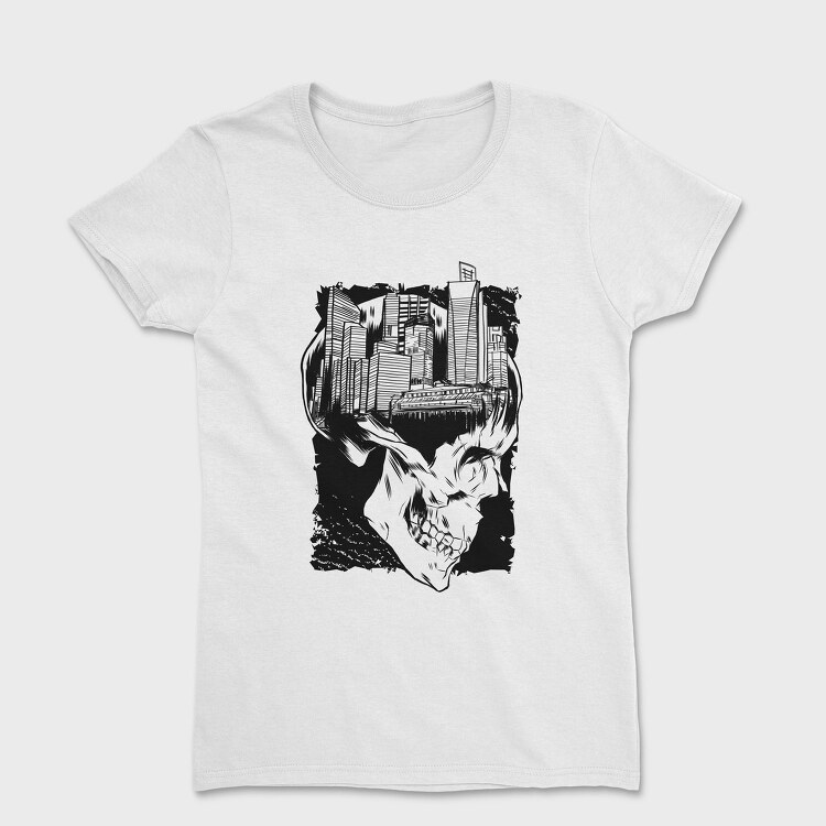 City Skull Art, Tricou Femei