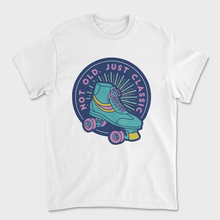 Classic Rollerskate 80S, Tricou Barbati (Unisex)