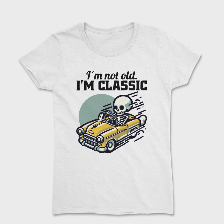 Classic Skeleton Car, Tricou Femei