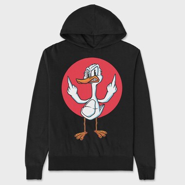 Angry Duck Fuck You, Hanorac Oversize Barbati (Unisex)