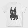 Angry French Bulldog Dog Doodle French Dog, Tricou Barbati (Unisex)