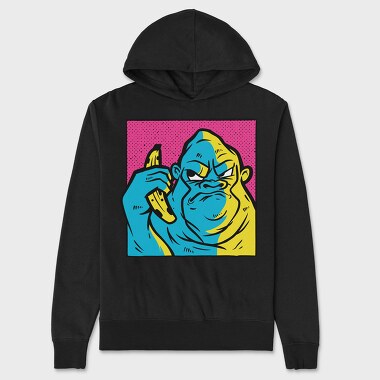 Angry Gorilla Banana, Hanorac Oversize Barbati (Unisex)