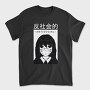 Anime Antisocial Girl Face Mask, Tricou Barbati (Unisex)