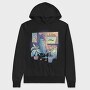 Anime Gamer Girl Vaporwave, Hanorac Oversize Barbati (Unisex)