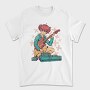 Anime Girl Electric Guitar Pedals, Tricou Barbati (Unisex)