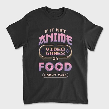 Anime Video Games Food, Tricou Barbati (Unisex)