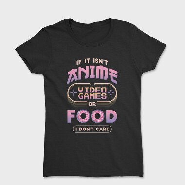 Anime Video Games Food, Tricou Femei