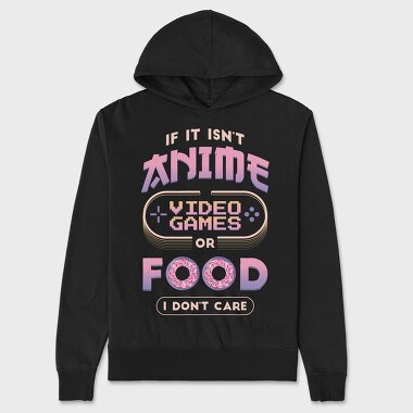 Anime Video Games Food, Hanorac Oversize Barbati (Unisex)