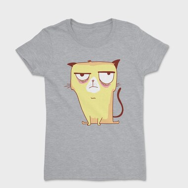 Annoyed Yellow Cat Grumpy, Tricou Femei