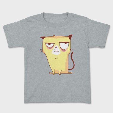 Annoyed Yellow Cat Grumpy, Tricou Copii