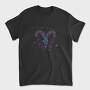 Aries Floral Zodiac Sign, Tricou Barbati (Unisex)