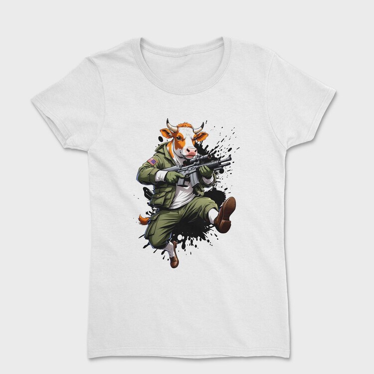 Armed Cow Character, Tricou Femei