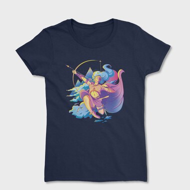 Artemis Greek Mythology Goddess Retrowave, Tricou Femei