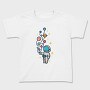 Astronaut And Balloon Planets, Tricou Copii