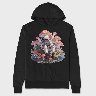 Astronaut On Mushroom Planet, Hanorac Oversize Barbati (Unisex)