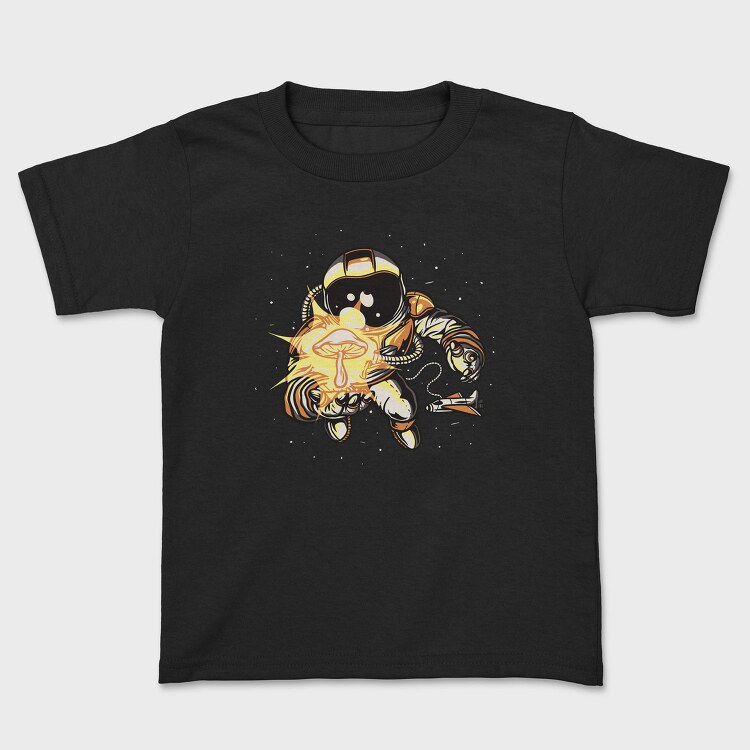 Astronaut With Space Shroom Mushroom, Tricou Copii