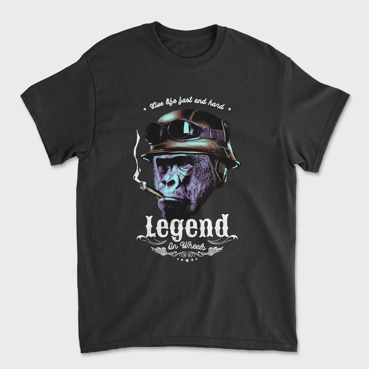 Aviator Gorilla Vintage Legend, Tricou Barbati (Unisex)
