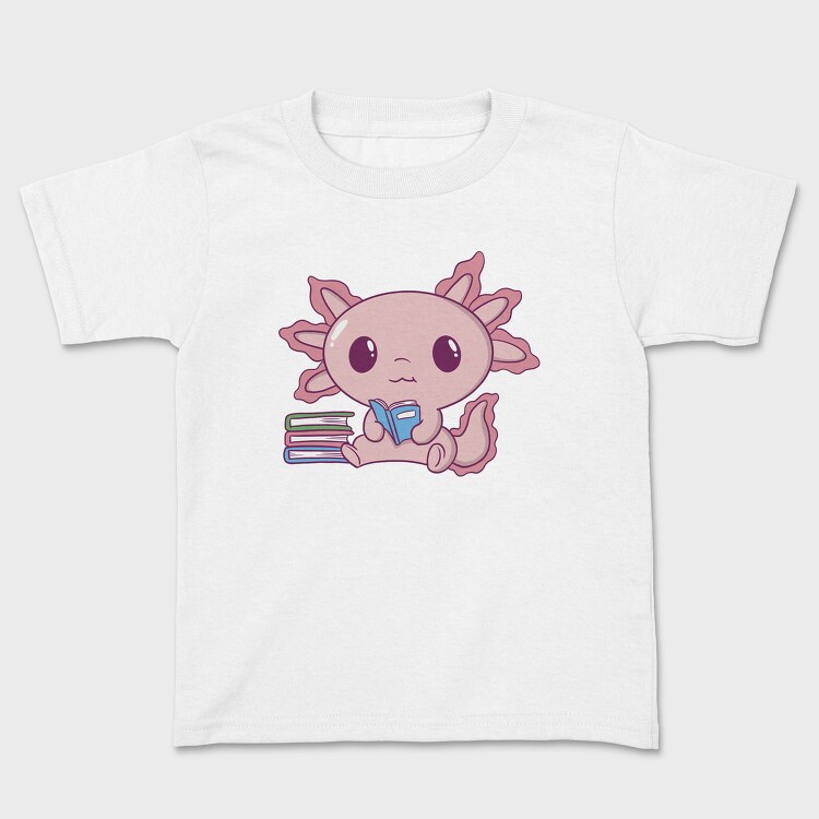 Axolotl Reading, Tricou Copii